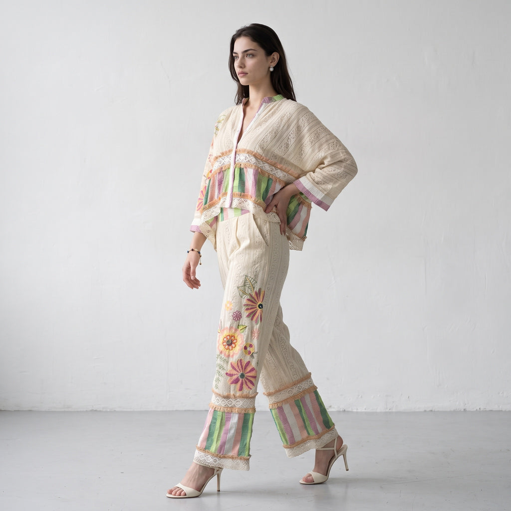 Embroidered Aura Coord Set