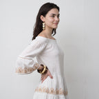 Gleam & Grace Embroidered Short Dress