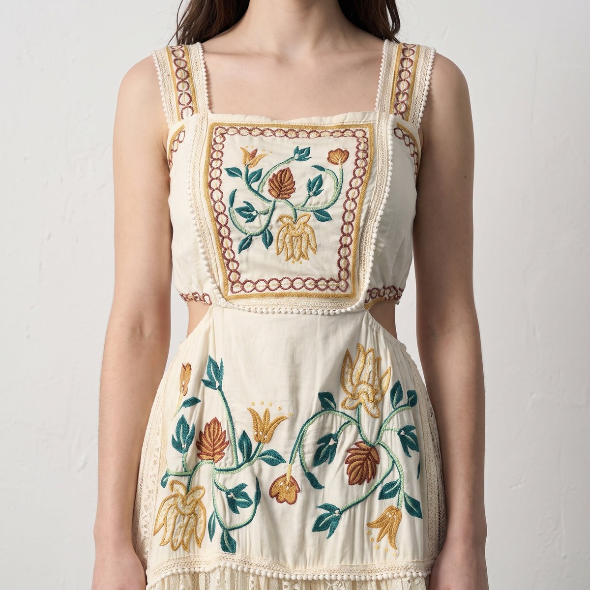 Lace Mirage Embroidered Maxi Dress