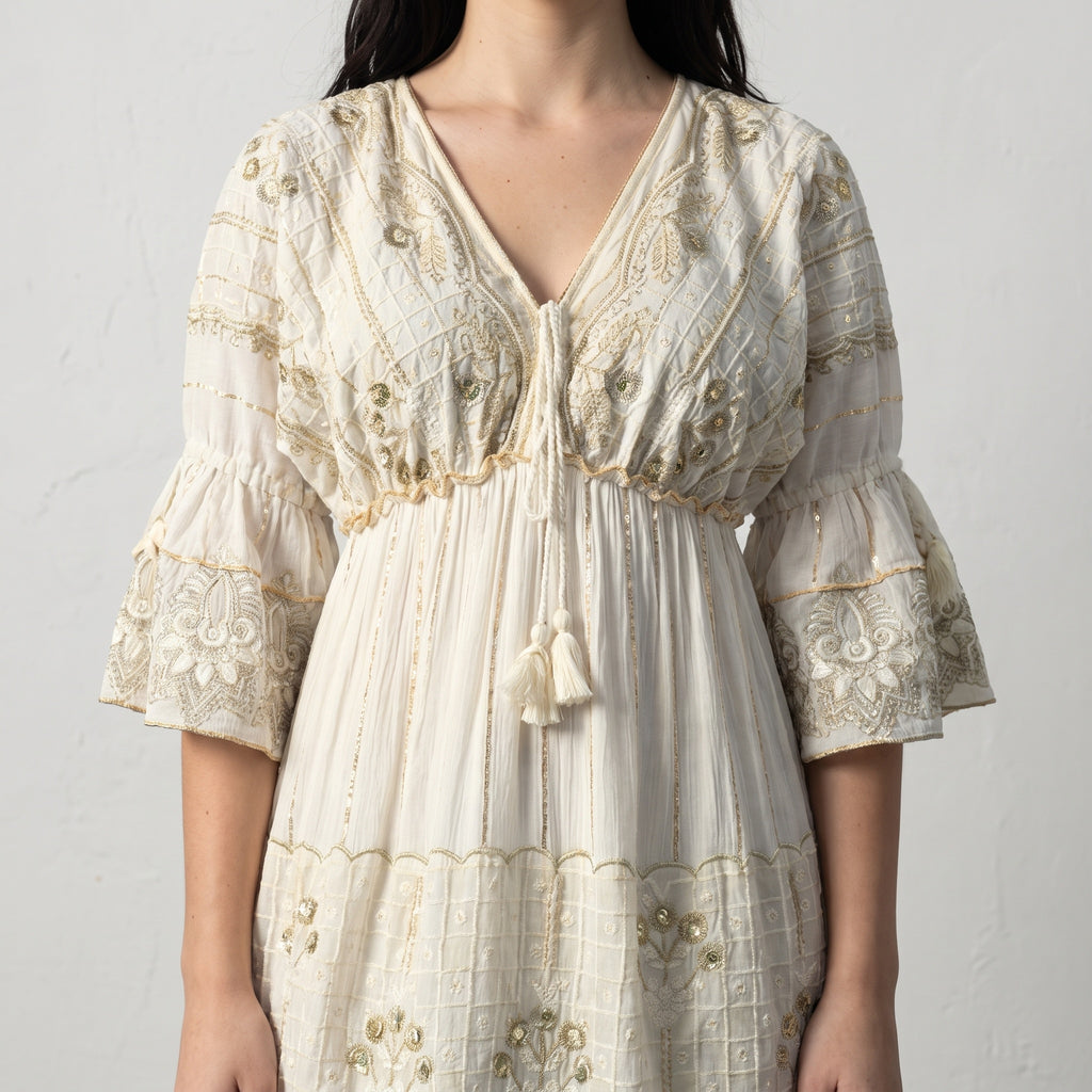 Beadora Lurex Maxi Dress