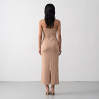Off-Shoulder beaded Maxi Dress