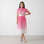 Ombre Pleated Two-Piece Set