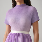 Ombre Pleated Two-Piece Set