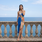 One-Shoulder Monokini with Cover Up
