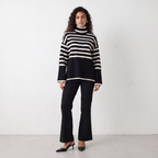 Striped Knitted Two Piece Set