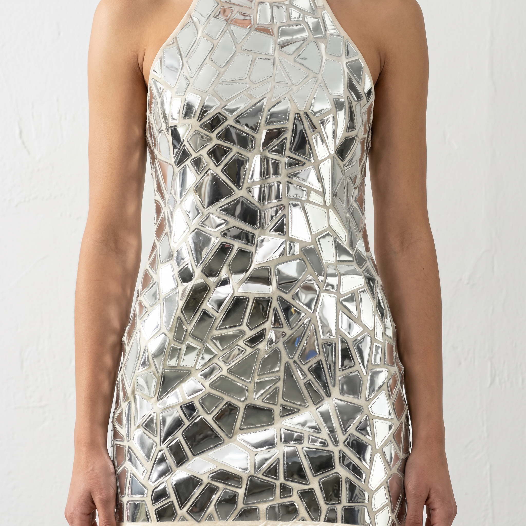 Patent Foil Bodycon Dress