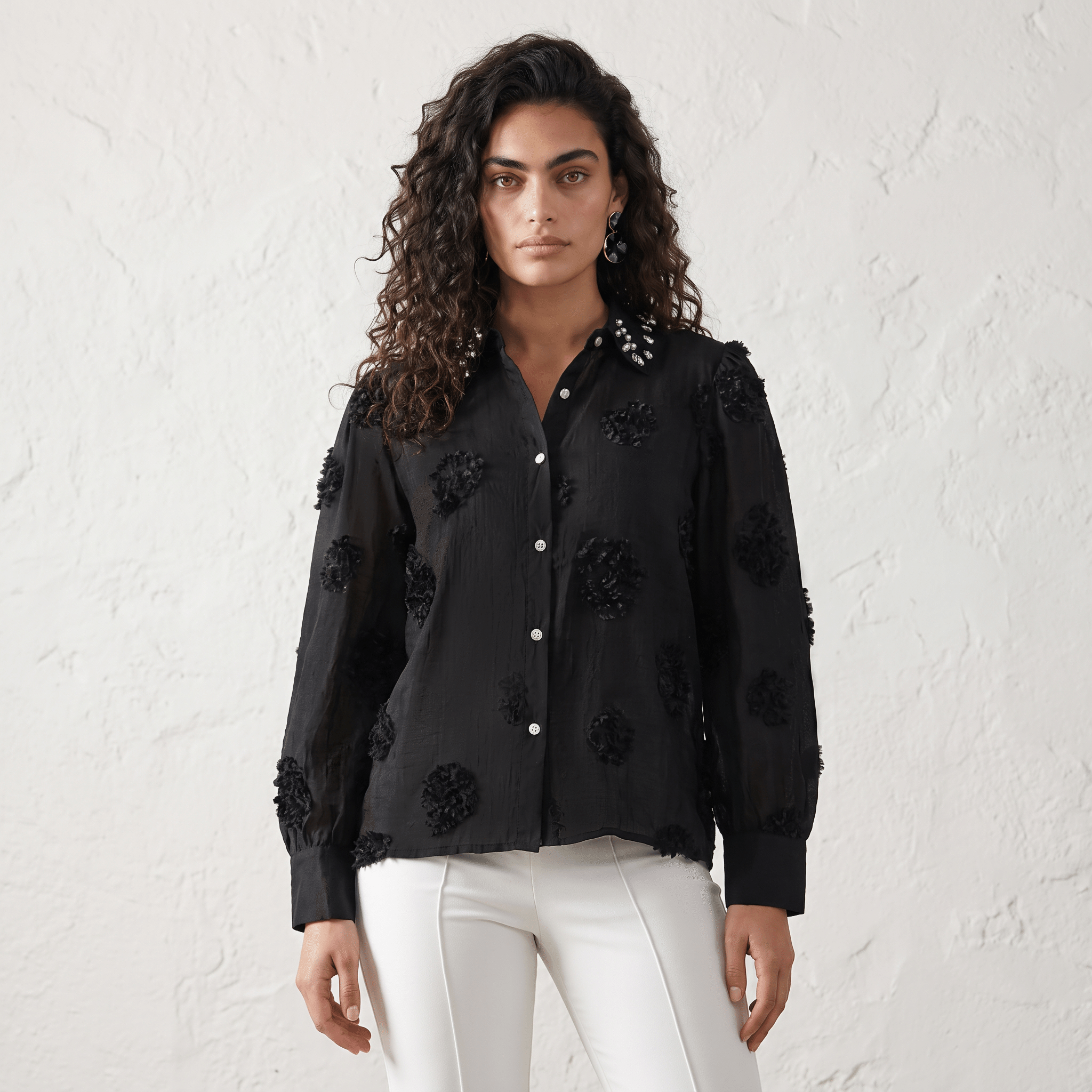 Pearl Embellished Shirt