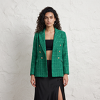 Plaid Tweed Blazer