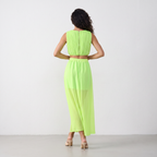 Cross-Waist Maxi Dress