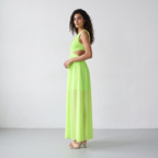 Cross-Waist Maxi Dress