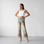 Rhinestone Embroidered Jeans