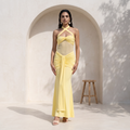 Ruched Bodice Maxi Dress