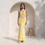 Ruched Bodice Maxi Dress