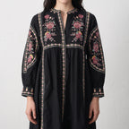 Shellora Embroidered Short Dress