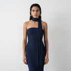 Shimmer Strapless Maxi Dress