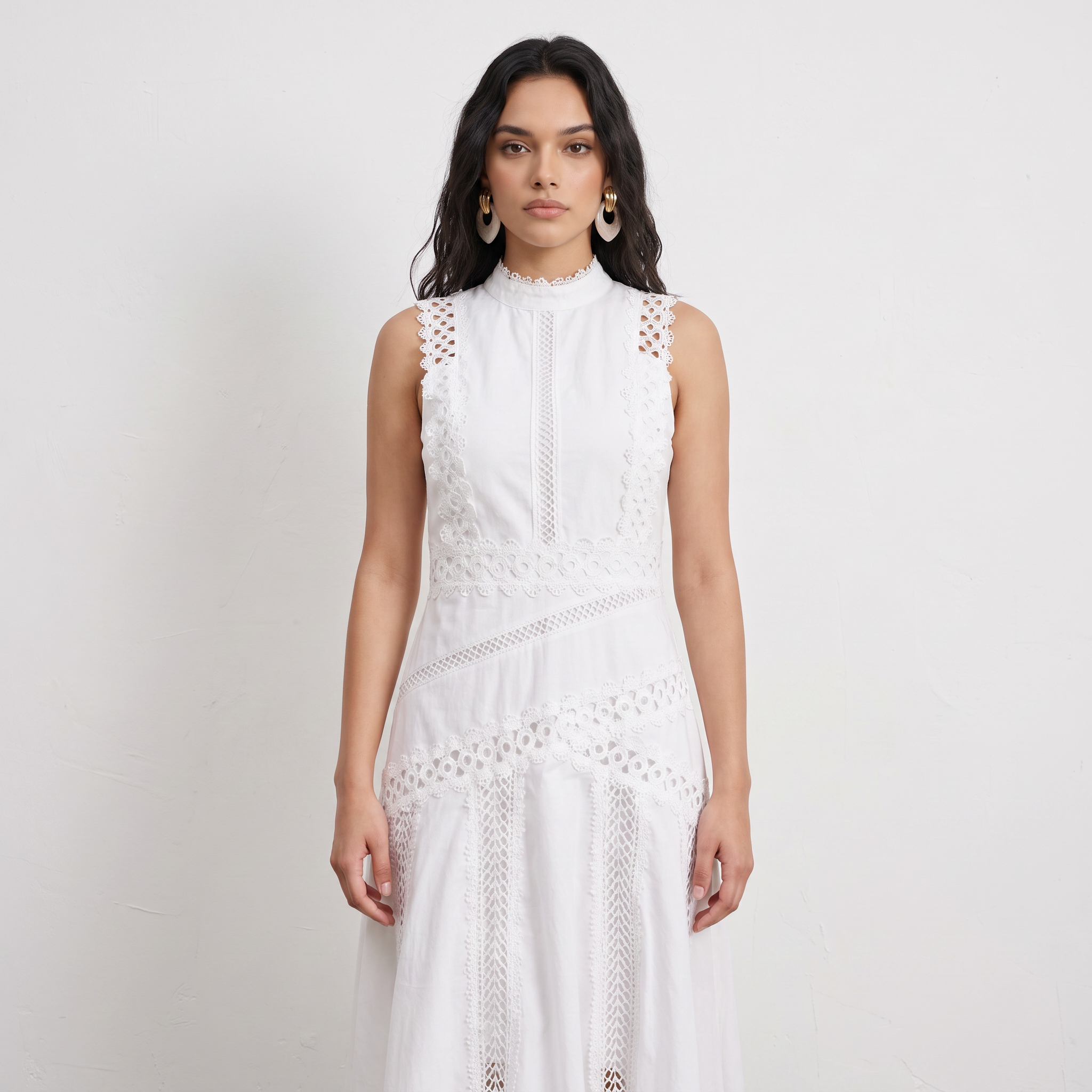 Sleeveless Lace Dress