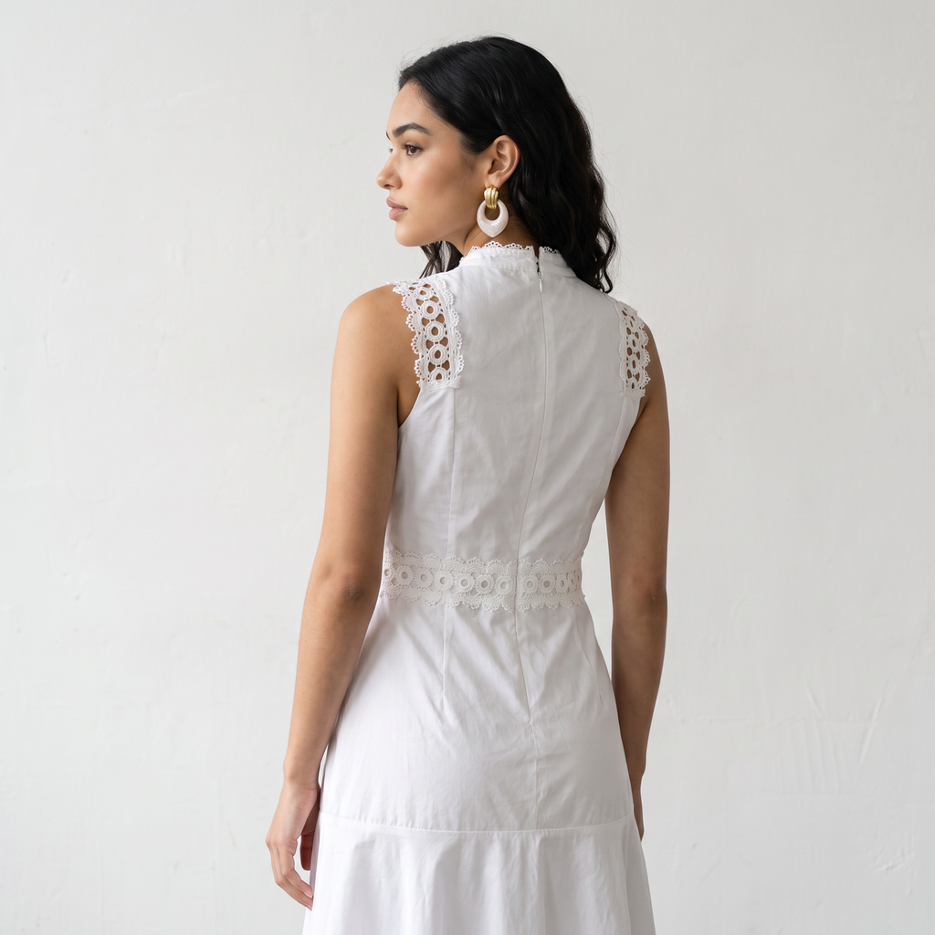 Sleeveless Lace Dress