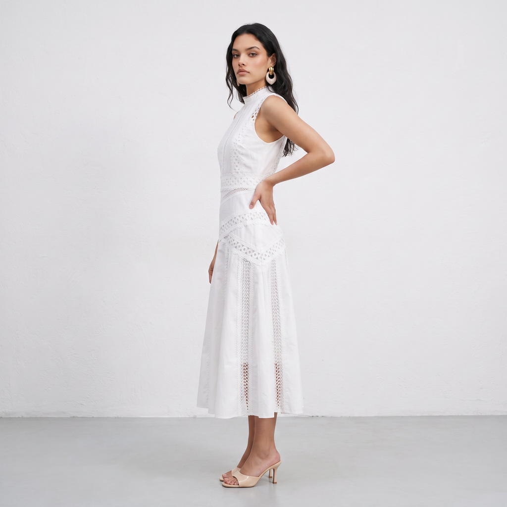 Sleeveless Lace Dress