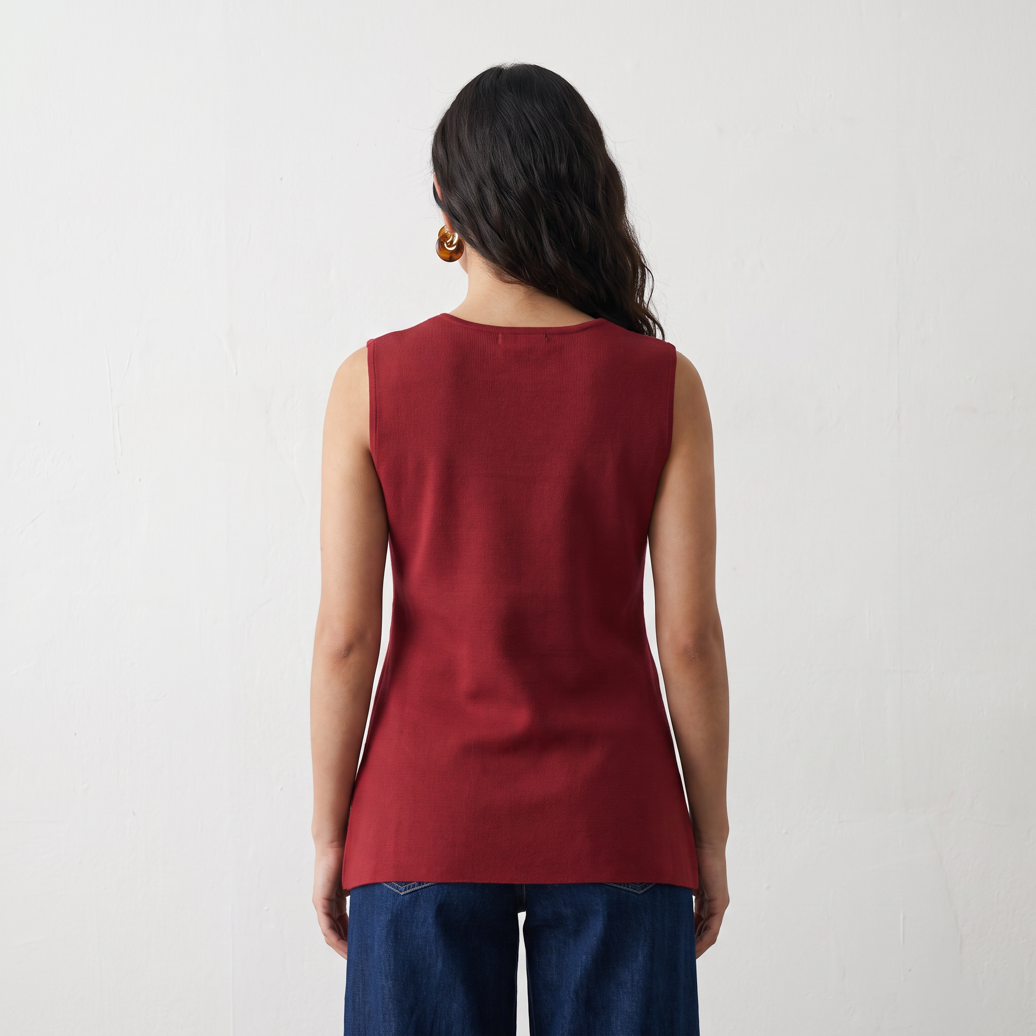 Statement Button Sleeveless Top