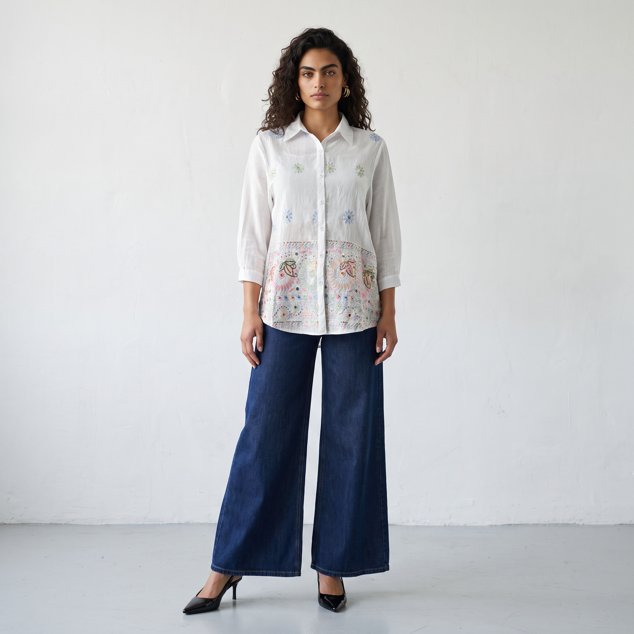 Statement Embroidery Shirt