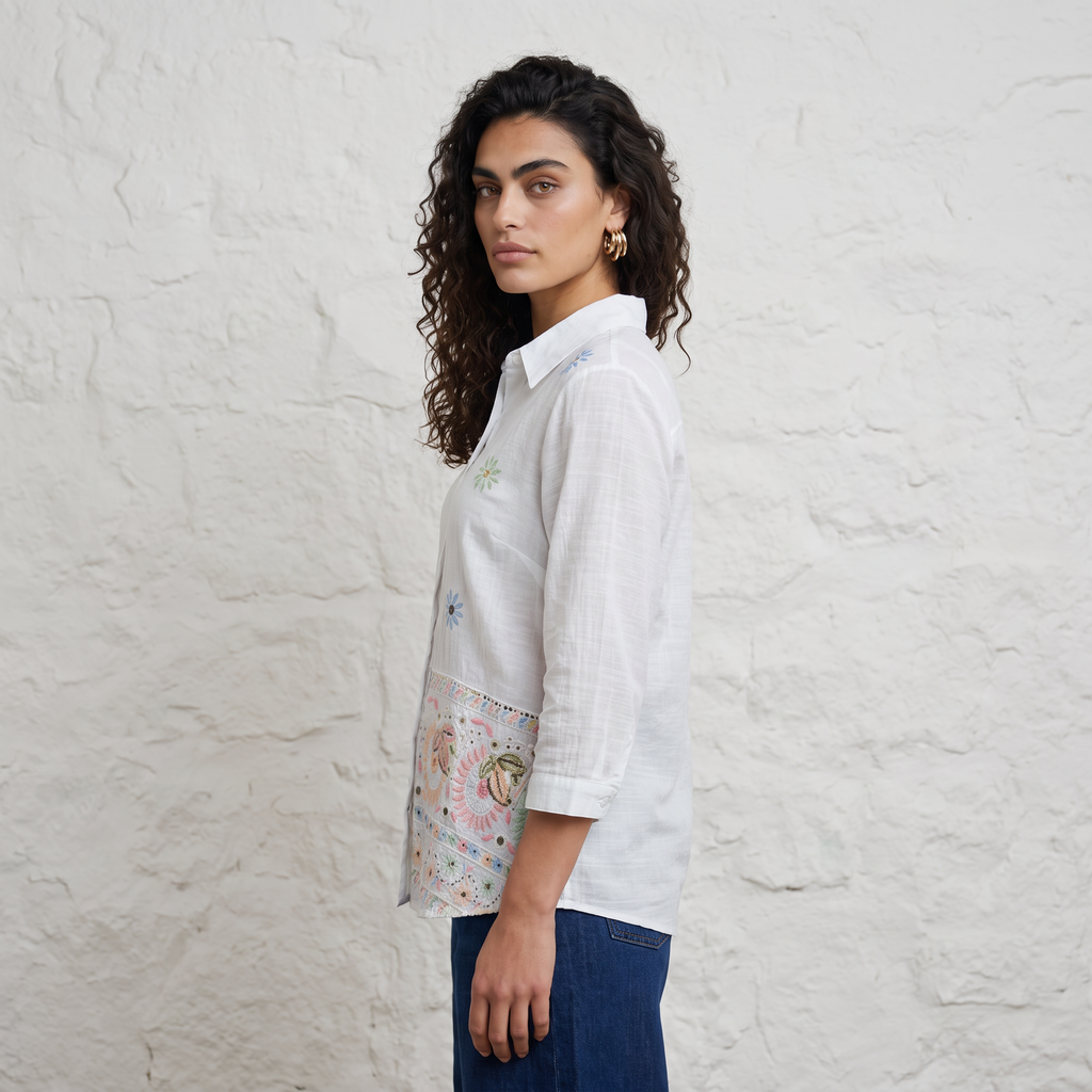 Statement Embroidery Shirt