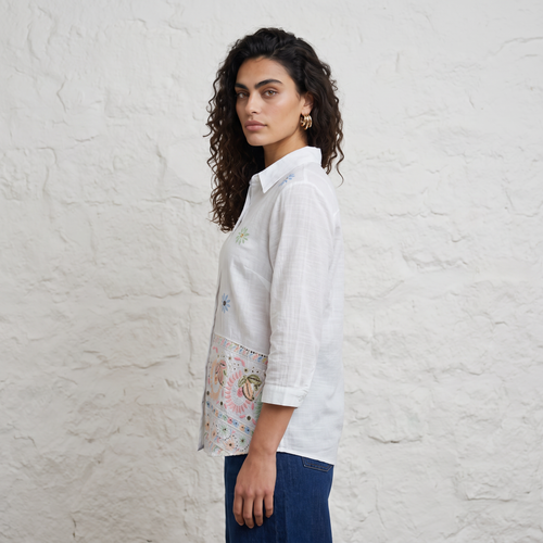 Statement Embroidery Shirt