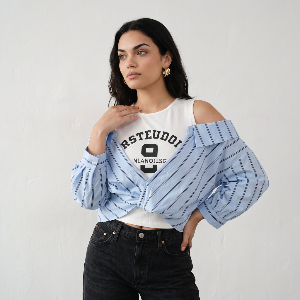 Striped Fusion Tee