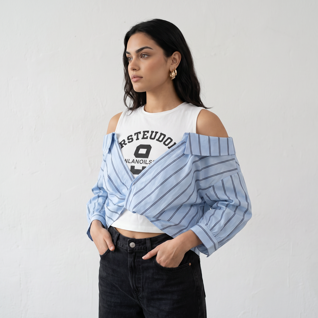 Striped Fusion Tee