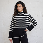 Striped Knitted Two Piece Set