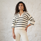 Striped Knitted Two Piece Set