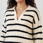Striped Knitted Two Piece Set