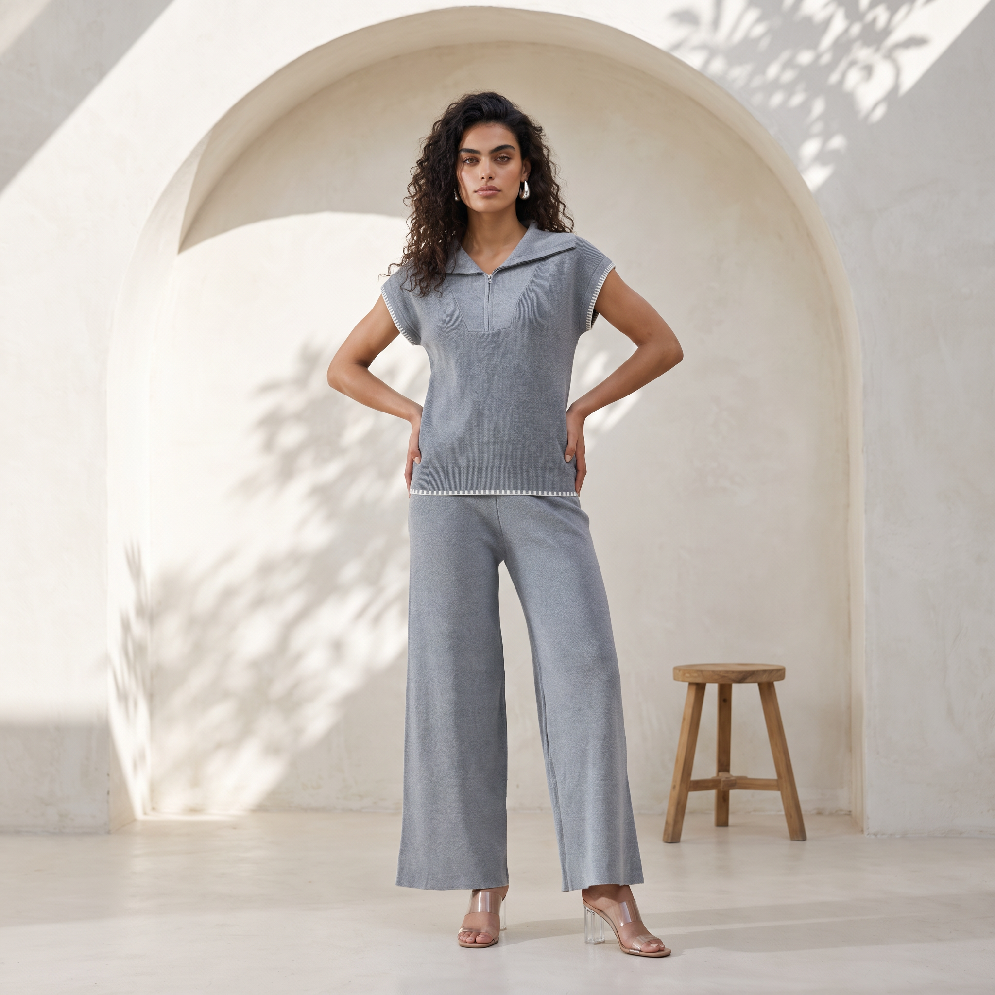 Threadline Knit Two-Piece Set