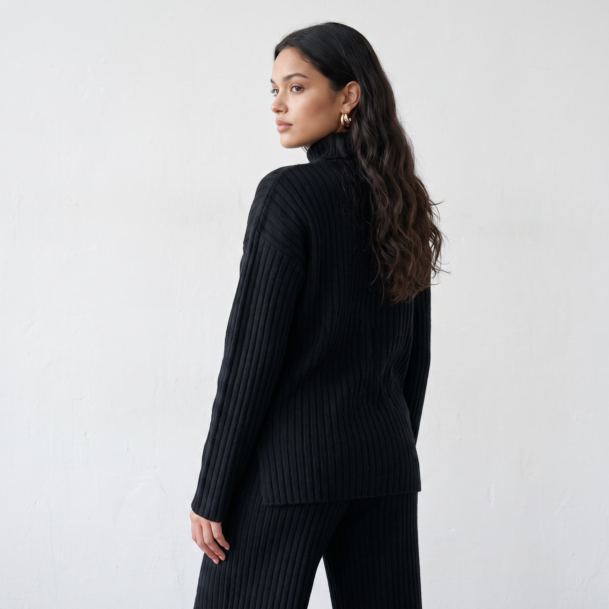 Warm Knitted Two Piece Set